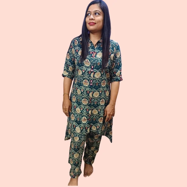 Kurti Pant with mirror work